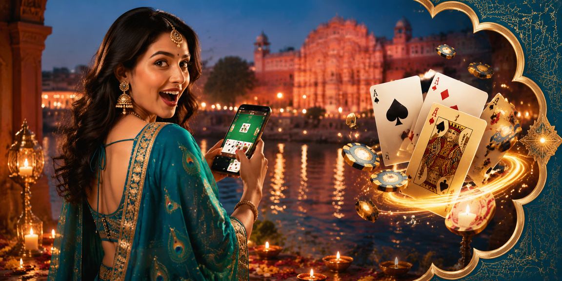 A player enjoying live casino games on mobile with lively dealer and cards